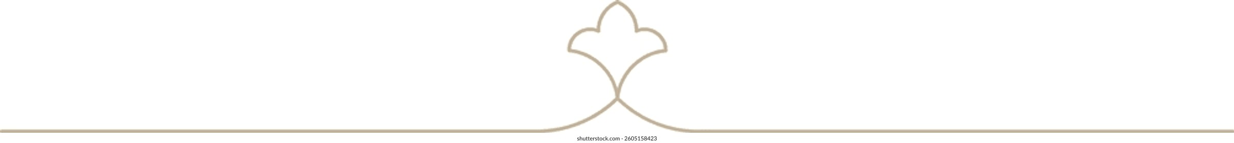 Minimalistic Floral Motif Text Divider