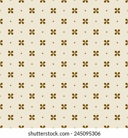 minimalistic  floral pattern. simple seamless minimalistic pattern of brown petals.