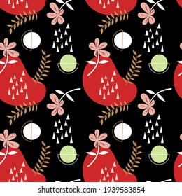 minimalistic floral and plant patterns
