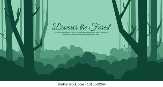 Minimalistic forest background