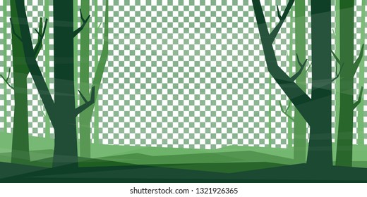 Minimalistic forest background