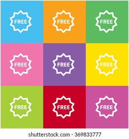 Minimalistic free label icon for web