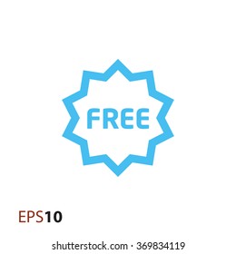 Minimalistic free label icon for web