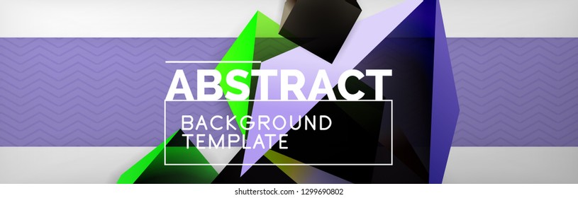 Fondo abstracto geométrico mínimo, diseño de afiches vectoriales