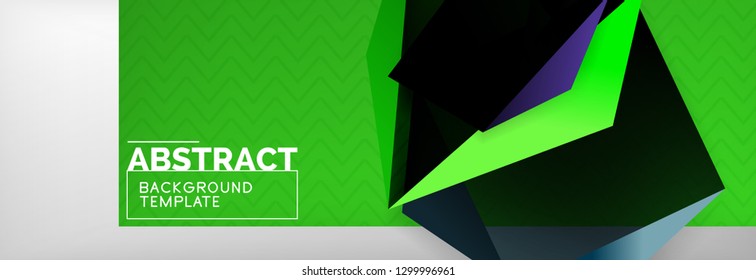 Minimalistic geometric abstract background, vector poster design