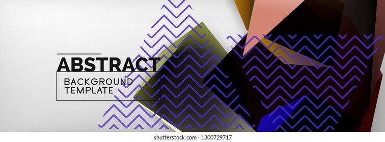 Fondo abstracto geométrico mínimo, diseño de afiches vectoriales