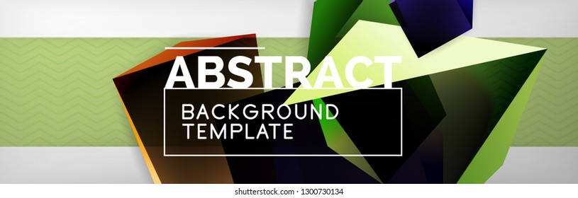Minimalistic geometric abstract background, vector poster design