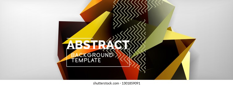 Fondo abstracto geométrico mínimo, diseño de afiches vectoriales