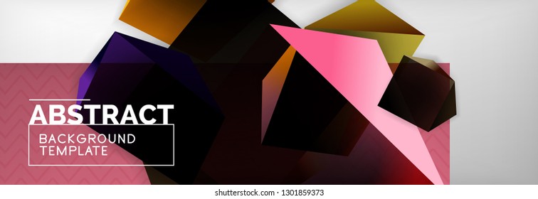 Fondo abstracto geométrico mínimo, diseño de afiches vectoriales