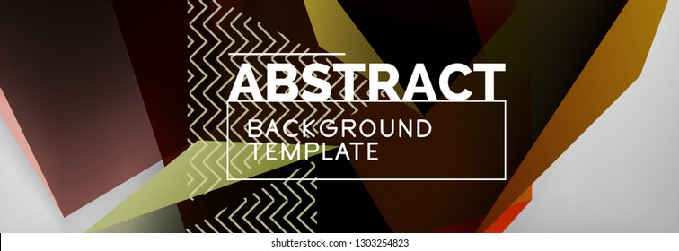Minimalistischer, geometrischer abstrakter Hintergrund, Vektorplakatdesign