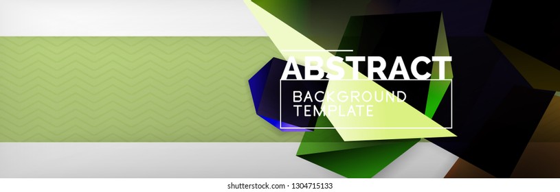 Minimalistic geometric abstract background, vector poster design