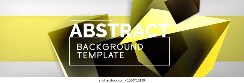 Minimalistic geometric abstract background, vector poster design