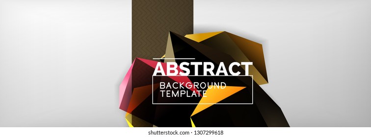 Fondo abstracto geométrico mínimo, diseño de afiches vectoriales