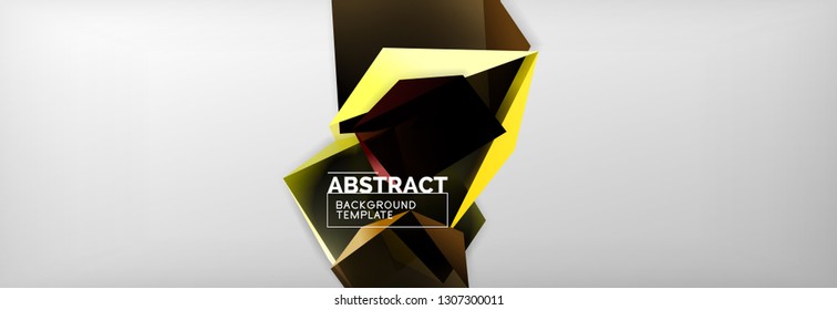 Minimalistic geometric abstract background, vector poster design
