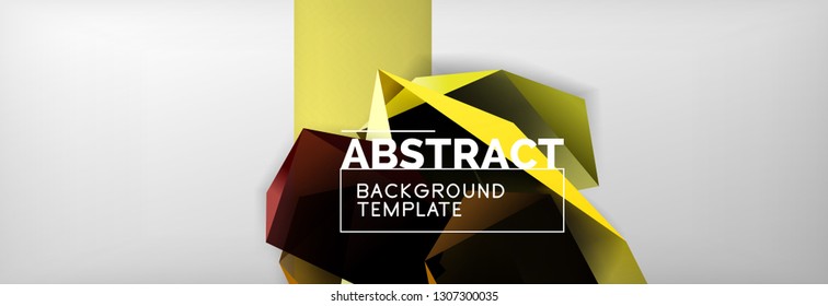 Minimalistic geometric abstract background, vector poster design