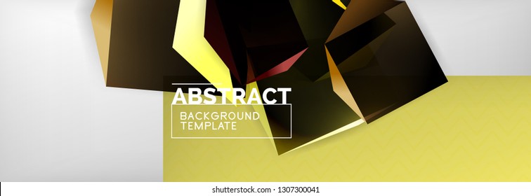 Minimalistic geometric abstract background, vector poster design