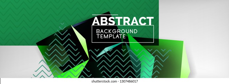 Minimalistic geometric abstract background, vector poster design