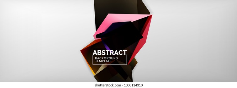 Minimalistischer, geometrischer abstrakter Hintergrund, Vektorplakatdesign