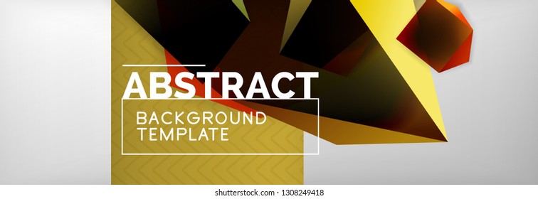 Fondo abstracto geométrico mínimo, diseño de afiches vectoriales