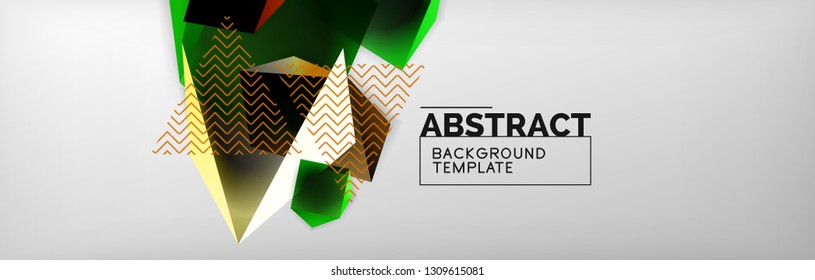 Plano de fundo abstrato geométrico minimalista, design de pôster vetorial