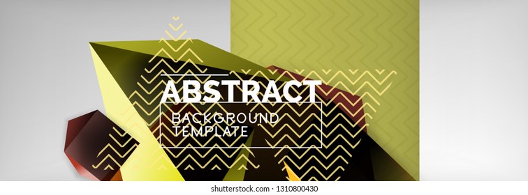 Minimalistischer, geometrischer abstrakter Hintergrund, Vektorplakatdesign