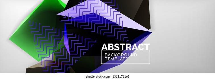 Fondo abstracto geométrico mínimo, diseño de afiches vectoriales