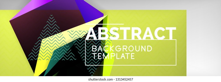 Minimalistischer, geometrischer abstrakter Hintergrund, Vektorplakatdesign