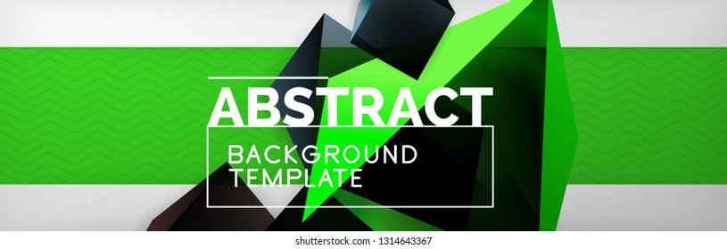 Minimalistic geometric abstract background, vector poster design