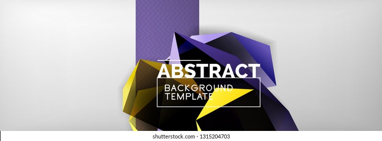 Minimalistic geometric abstract background, vector poster design