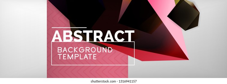 Fondo abstracto geométrico mínimo, diseño de afiches vectoriales