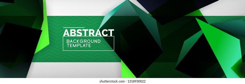 Minimalistic geometric abstract background, vector poster design