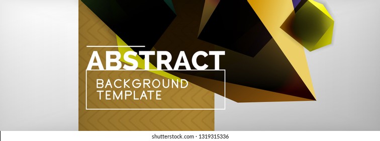 Fondo abstracto geométrico mínimo, diseño de afiches vectoriales