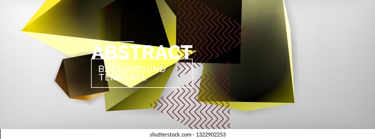 Minimalistic geometric abstract background, vector poster design