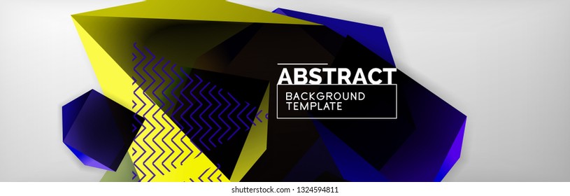 Fondo abstracto geométrico mínimo, diseño de afiches vectoriales