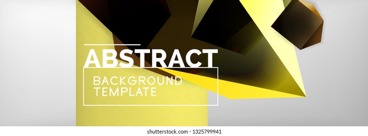 Fondo abstracto geométrico mínimo, diseño de afiches vectoriales