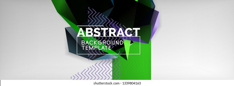 Minimalistic geometric abstract background, vector poster design