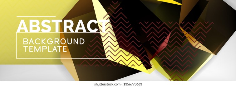 Minimalistic geometric abstract background, vector poster design