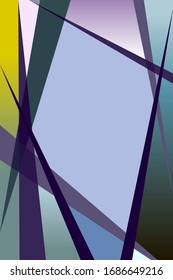 Minimalistic geometric abstract multicolor banner with gradient lines triangles. Background with place for text suitable for cards, label, advertising, web pages, notepad, cover.
