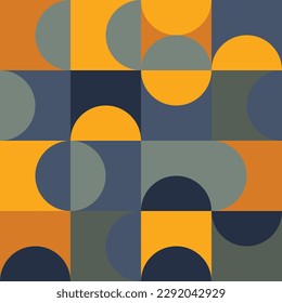 Minimalistisches geometrisches Kunstwerk mit einfachen Formen und Formen, abstraktes Vektordesign für Webbanner, Geschäftspräsentationen, Branding-Pakete, Druckgewebe, Wand