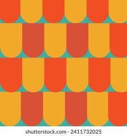 Minimalistic Geometric Artwork: Scandinavian-inspired Pattern Design. A Stylish Poster Featuring a Simple and Fashionable Design Pattern.
