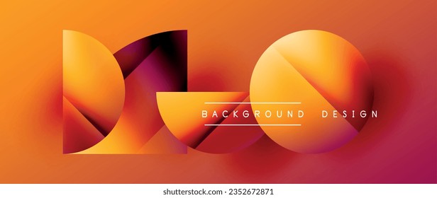 Minimalistic geometric backdrop showcasing metallic circles and squares, embodying understated elegance. Reflective surfaces and precise forms create harmonious blend of simplicity and sophistication