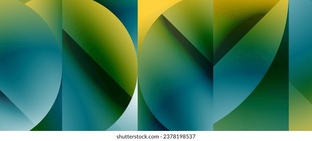 Fondo geométrico minimalista que exhibe círculos metálicos y cuadrados, encarnando una elegancia subestimada. Las superficies reflectantes y las formas precisas crean una combinación armoniosa de simplicidad y sofisticación