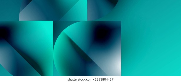 Minimalistic geometric backdrop showcasing metallic circles and squares, embodying understated elegance. Reflective surfaces and precise forms create harmonious blend of simplicity and sophistication