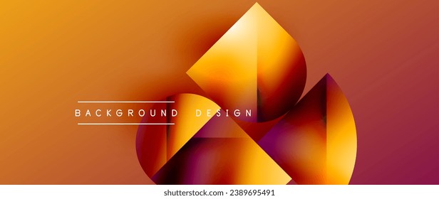 Minimalistic geometric backdrop showcasing metallic circles and squares, embodying understated elegance. Reflective surfaces and precise forms create harmonious blend of simplicity and sophistication