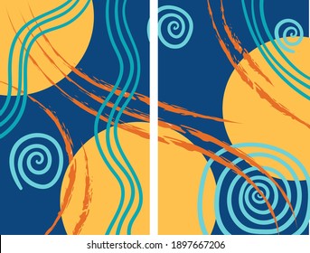 Minimalistic geometric background design vector illustration. Stylish design for print. Stylish background for text.