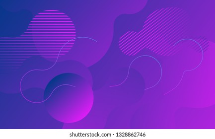 Minimalistic geometric background. Futuristic vector illustration with organic shapes.