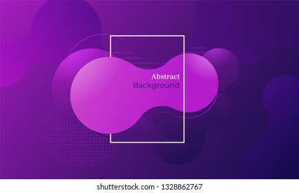 Minimalistic geometric background. Futuristic vector illustration with organic shapes.