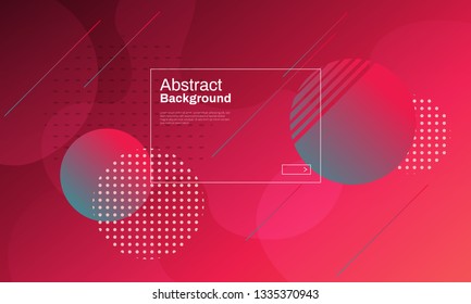 Minimalistic geometric background. Futuristic vector illustration with organic shapes.