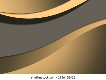 Minimalistic geometric backgrounds. Trendy gradient colors. Wavy lines. Paper cut effect. Design layout for business presentations, flyers, posters and invitations. Vector illustration