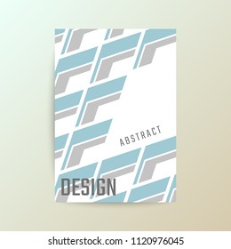 Minimalistic geometric card. Abstract design. Vector background. Suitable for banners, brochures, covers, flyers.